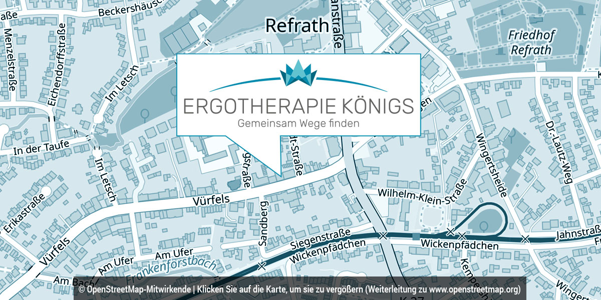 Anfahrt zur Ergotherapie in Bergisch Gladbach Refrath